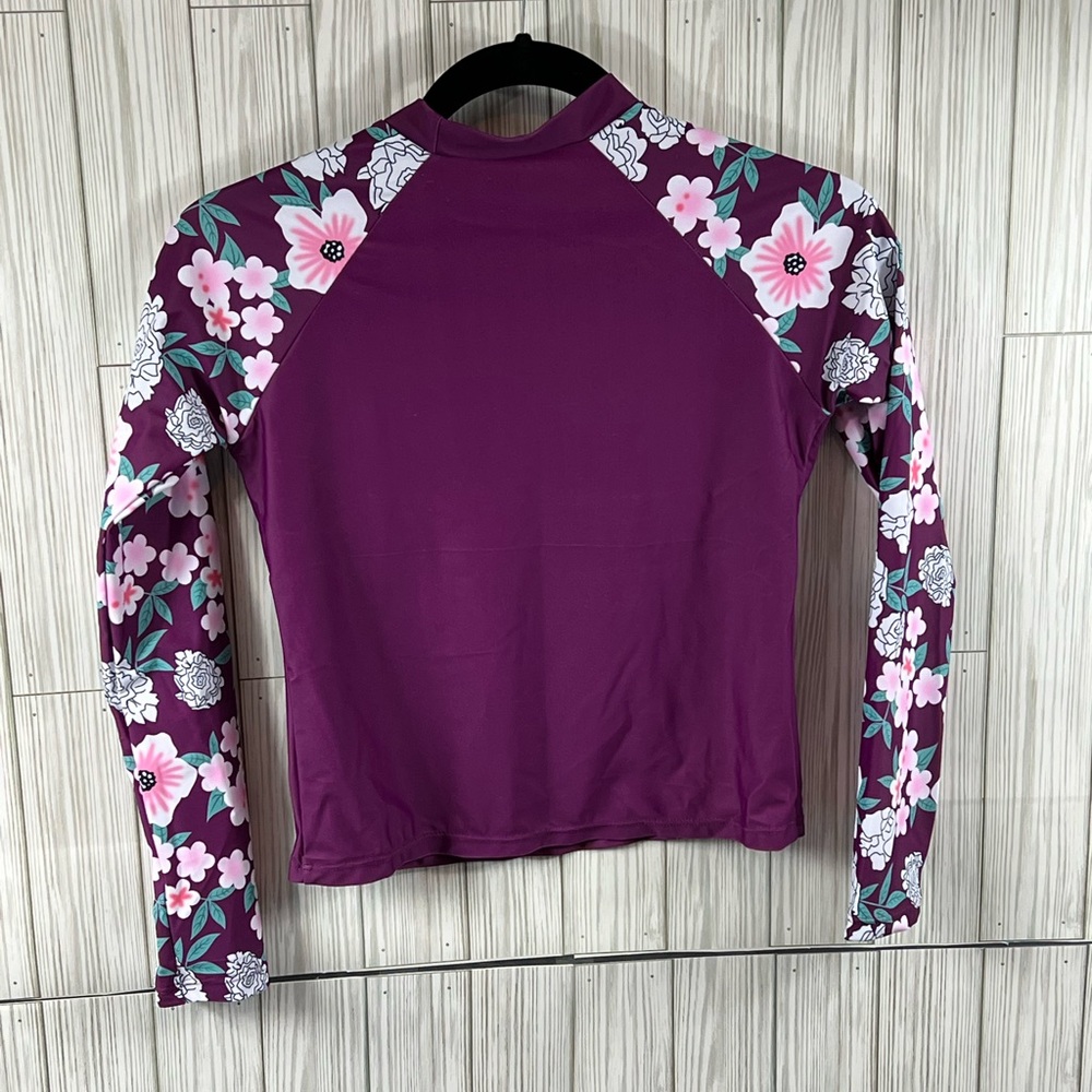 Shein Swim Floral Sleeve Shirt - Picture 2 of 4